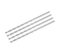 QUARKZMAN Forets Hélicoïdaux de 4,5 mm, en Acier Rapide, Tige Droite Extra Longue de 160 mm pour Bois Plastique Aluminium, 4 Pièces