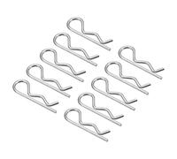 QUARKZMAN Forme Ressort Clavette Clip Goupille x 20PCS Carbone Acier Fixation Assortiment Retenue Cheveux Pin pour Farm et Hitch Pin Lock System, [Argenté, 2mm x 40mm]