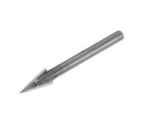 QUARKZMAN Fraise À Rainure En V 30 Degrés Diamètre 10mm Avec Queue 6mm, Fraise À Rainurage En V À Pointe En Carbure Pour Marbre Jade Travail Du Bois