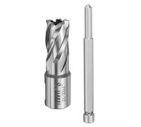 QUARKZMAN Fraise Annulaire 21/32" Diamètre De Coupe Queue 3/4" Avec 1" Profondeur De Goupille De Centrage M2 Acier Rapide Foret Annulaire Pour Standard Magnetic Drills Machine Tools Mills