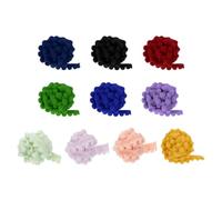 QUARKZMAN Frange à pompons 10 Pièces 30 yards 10 Couleurs-4