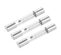 QUARKZMAN Fusible Micro-Ondes 0,8A 5KV x 3Pcs Tube en Verre de Protection Universel de Remplacement pour Four à Micro-Ondes, [Ton Argenté]