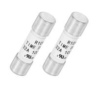 QUARKZMAN Fusible Temporisé en Céramique DC 1000V 32A, 2pcs Fusibles Tube Cartouche à Coupure Lente de Protection à Limitation de Courant, Fusible Retardé 10X38mm