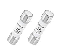 QUARKZMAN Fusible Temporisé en Verre AC 600V 2A, 2pcs Fusibles Tube Cartouche à Coupure Lente de Protection à Limitation de Courant, Fusible Retardé 10X38mm