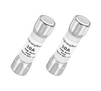QUARKZMAN Fusible Temporisé en Verre AC 600V 30A, 2pcs Fusibles Tube Cartouche à Coupure Lente de Protection à Limitation de Courant, Fusible Retardé 10X38mm