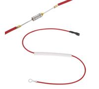 QUARKZMAN Fusible Thermique Universel Pour Cuiseur À Riz, 142°C 10A 250V Fusible Thermique Métallique Avec Borne Et Cosse À Anneau Gainage En Fibre De Verre