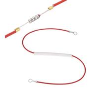 QUARKZMAN Fusible thermique universel pour cuiseur à riz, 185°C 10A 250V avec bornes annulaires et gaine en fibre de verre pour pièce de réparation d'autocuiseur électrique