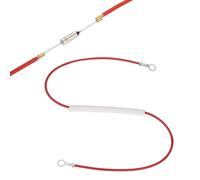 QUARKZMAN Fusible Thermique Universel Pour Cuiseur À Riz, 240°C 10A 250V Fusible Thermique Métallique Avec Bornes À Anneaux Aux Deux Extrémités Et Gainage En Fibre De Verre