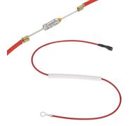 QUARKZMAN Fusible Thermique Universel Pour Cuiseur De Riz, 157°C 10A 250V Fusible Thermique Métallique Avec Borne Et Cosse Manchon En Fibre De Verre Pour Pièce De Réparation De Cuiseur