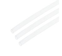QUARKZMAN Gaine Thermorétractable en PTFE 4:1, 1m x 2,5mm Transparente, Tube Isolant Haute Température, Lot de 3