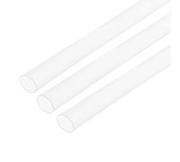 QUARKZMAN Gaine Thermorétractable en PTFE 4:1, 1m x 6mm Transparente, Tube Isolant Haute Température, Lot de 3