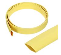 QUARKZMAN Gaine Thermorétractable Étanche 12.7mm Diamètre 1m Longueur 3:1 Rapport de Rétrécissement Tube Thermoretractable à Double Paroi avec Colle Marine pour Isolation de Câble, Jaune