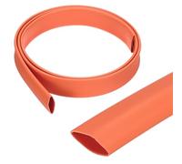 QUARKZMAN Gaine Thermorétractable Étanche 12.7mm Diamètre 1m Longueur 3:1 Rapport de Rétrécissement Tube Thermoretractable à Double Paroi avec Colle Marine pour Isolation de Câble, Orange