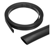 QUARKZMAN Gaine Thermorétractable Étanche 12.7mm Diamètre 3 m Longueur 3:1 Rapport de Rétrécissement Tube Thermoretractable à Double Paroi avec Colle Marine pour Isolation de Câble, Noir