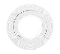 QUARKZMAN Gaine Thermorétractable Étanche 13.5mm Diamètre 3 m Longueur 2:1 Rapport de Rétrécissement Tube Thermoretractable à Double Paroi avec Colle Marine pour Isolation, Blanc