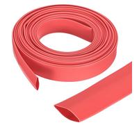 QUARKZMAN Gaine Thermorétractable Étanche 16mm Diamètre 3 m Longueur 4:1 Rapport de Rétrécissement Tube Thermoretractable à Double Paroi avec Colle Marine pour Isolation de Câble, Rouge