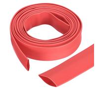 QUARKZMAN Gaine Thermorétractable Étanche 16mm Diamètre 3 m Longueur 4:1 Rapport de Rétrécissement Tubes Thermoretractables à Double Paroi avec Colle Marine pour Isolation de Câble, Rouge
