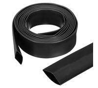 QUARKZMAN Gaine Thermorétractable Étanche 25.4mm Diamètre 3 m Longueur 3:1 Rapport de Rétrécissement Tube Thermoretractable à Double Paroi avec Colle Marine pour Isolation de Câble, Noir
