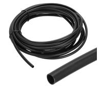 QUARKZMAN Gaine Thermorétractable Étanche 4mm Diamètre 3 m Longueur 4:1 Rapport de Rétrécissement Tube Thermoretractable à Double Paroi avec Colle Marine pour Isolation de Câble, Noir