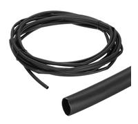 QUARKZMAN Gaine Thermorétractable Étanche 6mm Diamètre 3 m Longueur 4:1 Rapport de Rétrécissement Tube Thermoretractable à Double Paroi avec Colle Marine pour Isolation de Câbles, Noir