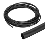 QUARKZMAN Gaine Thermorétractable Étanche 6mm Diamètre 3 m Longueur 4:1 Rapport de Rétrécissement Tube Thermoretractable à Double Paroi avec Colle Marine pour Isolation de Câble, Noir
