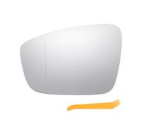 QUARKZMAN Glace De Rétroviseur Latéral Gauche De Remplacement Avec Plaque De Support Chauffante En Verre Blanc pour Volkswagen Beetle 2012-2019 pour Volkswagen Jetta Passat