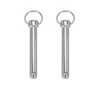 QUARKZMAN Goupille À Détente Rapide, Diam 1/2"(12mm) Longueur Utile 2.76"(70mm) Longueur Totale 4.41"(112mm) Top Pin Quincaillerie Marine Acier Carbone pour bateau Accessories, Pack de 2