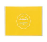QUARKZMAN Grand Tampon Encreur Jaune Clair 3.9x4.7 Pouces Tampon Lavable | Tampons En Caoutchouc, Pour Empreintes De Mains Et Pieds, Pour Scrapbooking Création D'Art Artisanal