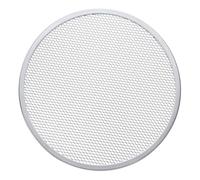 QUARKZMAN Grille À Pizza, 13" Grille À Pizza Ronde En Aluminium Professionnelle Avec Trous Sans Soudure Pour Cuisine Restaurant Fête À Pizza, Ton Argenté