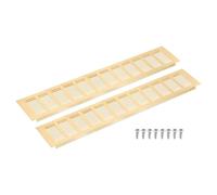 QUARKZMAN Grille D'Aération, 2Pcs 500 x 100mm - Grille De Retour D'Air En D'Alliage D'Aluminium, À Lames Rectangulaires Pour Armoire À Chaussures Dressing (Doré)