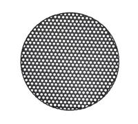 QUARKZMAN Grille de Haut-Parleur 1.8 x 0.12 Pouce Metal Noir Universel | Couvercle de en Filet, sans Cadre, pour Caisson de Basses, pour Auto et Maison