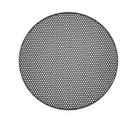 QUARKZMAN Grille de Haut-Parleur 3.3 x 0.26 Métal Noir | Universelle, sans cadre, en Filet, pour caisson de basses, pour systèmes audio de voiture et maison,