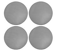 QUARKZMAN Grille de Haut-Parleur 4 Pièces 5.6"x0.26" Métallique Noir | Sans cadre, universelle, pour voiture et maison. Filet de pour caisson de basses, protecteur.