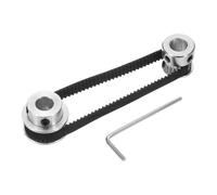 QUARKZMAN GT-2 Poulie Synchrone 20&30 Dents 8mm Alésage, Poulie de Distribution en Alliage d'Aluminium avec 1Pcs Longueur 200mm Largeur 6mm Courroie, Machine Cnc (20-30T-8B-6)