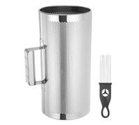 QUARKZMAN Guiro En Acier Inoxydable Instrument De Percussion Latin 6" x 12" Avec Grattoir Outil D'Entraînement Musical Guiro Métallique Pour Band Performance Sand Hammer