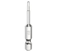 QUARKZMAN H2.0 Embout de Tournevis à Tête Hexagonale 2.0mm Métrique Pointe Plate 1/4" Tige Hexagonale 50mm (2") Long mbout Magnétique Pour Perceuse à Vis, Douille Chromée