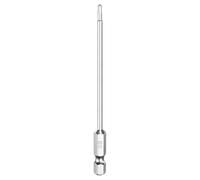 QUARKZMAN H2.0 Embout de Tournevis à Tête Hexagonale 2.0mm Métrique Pointe Plate 1/4" Tige Hexagonale 100mm (4") Long mbout Magnétique Pour Perceuse à Vis, Douille Chromée