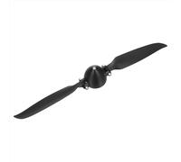 QUARKZMAN Hélice pour Avion RC 11x8 Pouces, Hélices Pliantes RC Taille De Spinner D37.5xH36mm Arbre De Moteur 4mm 2 Pales avec Spinner en Nylon pour Avion Hélicoptère(Noir)