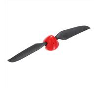 QUARKZMAN Hélice pour Avion RC 7.5x4 Pouces, Hélice Pliante RC Taille D'embout D33xH28.5mm Diamètre d'arbre De Moteur 3.17mm 2 Pales avec Embout en Nylon pour Avion Hélicoptère(Noir)