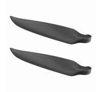 QUARKZMAN Hélices De Remplacement pour Planeur RC, Pales D'Hélice Pliante RC 11x8 Pouces en Nylon pour Spinner D28-D48mm, Pièces De Remplacement pour Hélice De Planeur (Noir, 1 Paire)