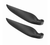 QUARKZMAN Hélices De Remplacement pour Planeur RC Pièces De Rechange Noir | 1 Paire, Pales D'Hélice Pliante Nylon 8x6 Pouces Pour Spinner D28-D48mm, Pour Planeur
