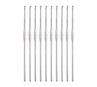 QUARKZMAN Inox Acier Accrocher Crochet 1.5mm US Taille 8 Tricot Aiguilles pour DIY Artisanat Laine 10pcs