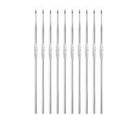 QUARKZMAN Inox Acier Accrocher Crochet 1mm US Taille 12 Tricot Aiguilles pour DIY Artisanat Laine 10pcs