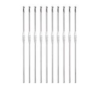 QUARKZMAN Inox Acier Accrocher Crochet 2.5mm Tricot Aiguilles pour DIY Artisanat Laine 10pcs