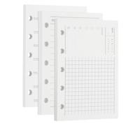 QUARKZMAN Insertions de Planificateur A8 120 Feuilles 5 Trous 120 g/m² | Lignées Verticales Hebdomadaires, Papier de Recharge pour Reliure, Adapté à Journal, Cahier, Bureau, Agenda Quotidien