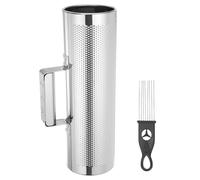 QUARKZMAN Instrument De Percussion Latin Guiro En Acier Inoxydable 4" x 12" Avec Grattoir Outil D'Entraînement Musical Guiro Métallique Pour Groupe Performance Marteau De Sable