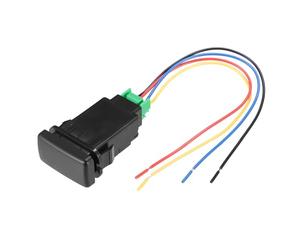 QUARKZMAN Interrupteur Commutation Pour Toyota Alphard Anh10 14-20 1pc | Matériau ABS, Couleur Noir, Taille 6x3.9x2.1cm, 5 Broches, Longueur Fil 19.5cm, Pour Toyota Isis, Wish, Voxy, Etima