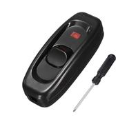 QUARKZMAN Interrupteur Inline Pour Cordon, 250V 10A Interrupteur ON OFF Avec Lumière Et Tournevis Remplacement Réparation Bouton De Contrôle ON OFF Pour Lampe Lit Lumières LED, Noir