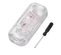 QUARKZMAN Interrupteur Inline Pour Cordon, 250V 6A Bouton ON OFF Avec Tournevis Remplacement Réparation Contrôle ON OFF Pour Lampe Lit Lumières LED, Transparent