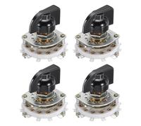 QUARKZMAN Interrupteur Rotatif 1P6T 1 Pôle 6 Positions pour Sélection de Bande 1 Étage pour Tv Radio Machine Domestique 4 Pièces